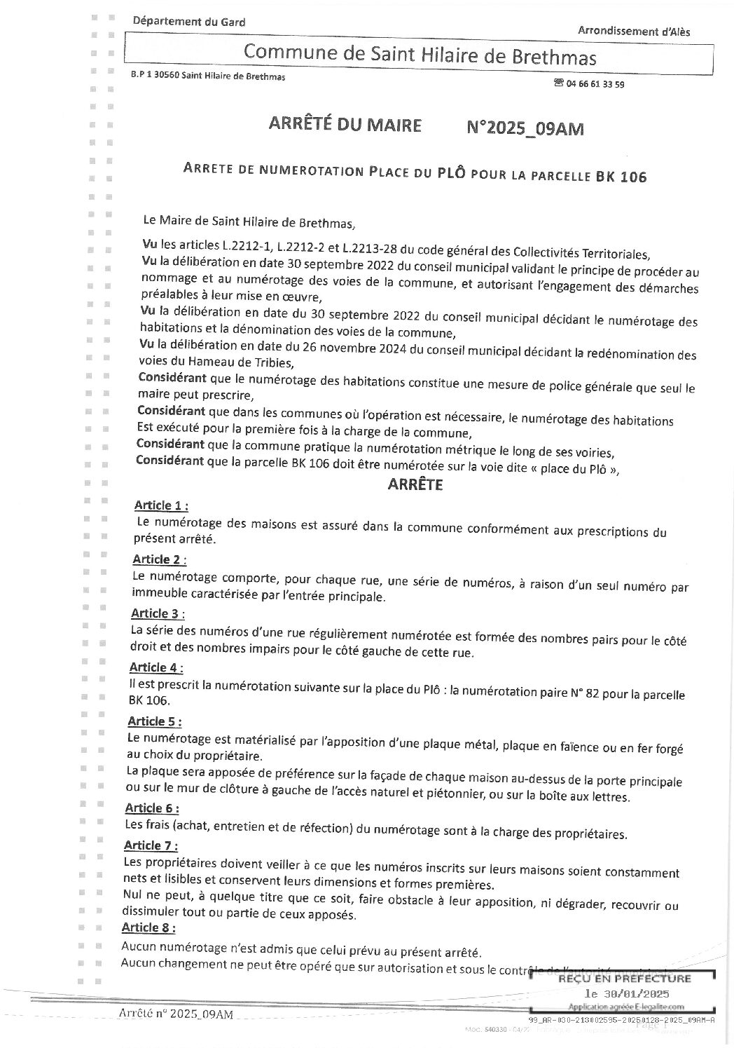 Apreçu du fichier2025_09AM_Numérotation_Place_du_PLÔ_Parcelle_BK_106