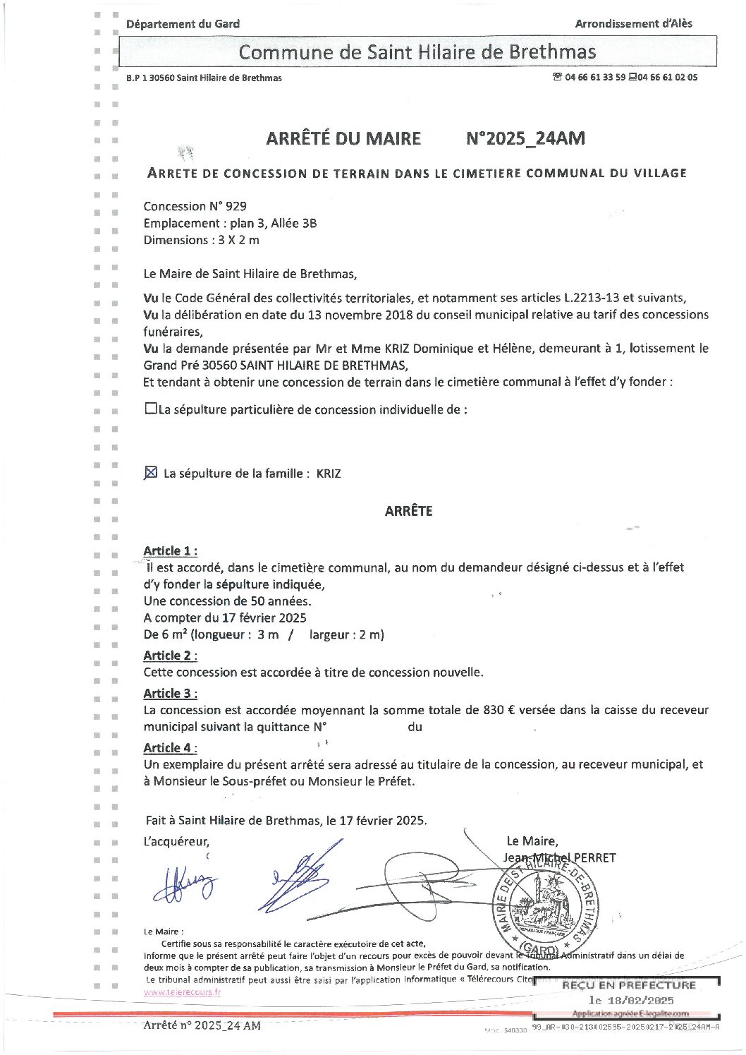Apreçu du fichier2025_24AM_Concession_terrain_cimetière_communal_du_village