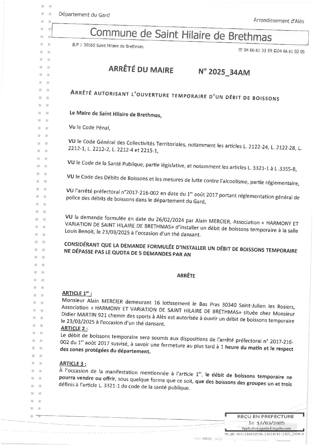 Apreçu du fichier2025_34AM_Ouverture_temporaire_débit_de_boissons_23_03_2025_Thé_dansant_HARMONY_ET_VARIATION