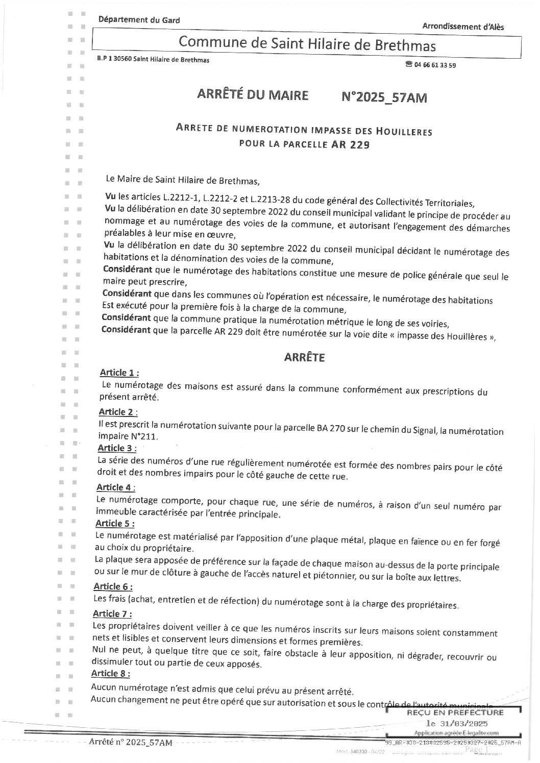 Apreçu du fichier2025_57AM_Numérotation_Impasse_des_Houillères_parcelle_AR_229