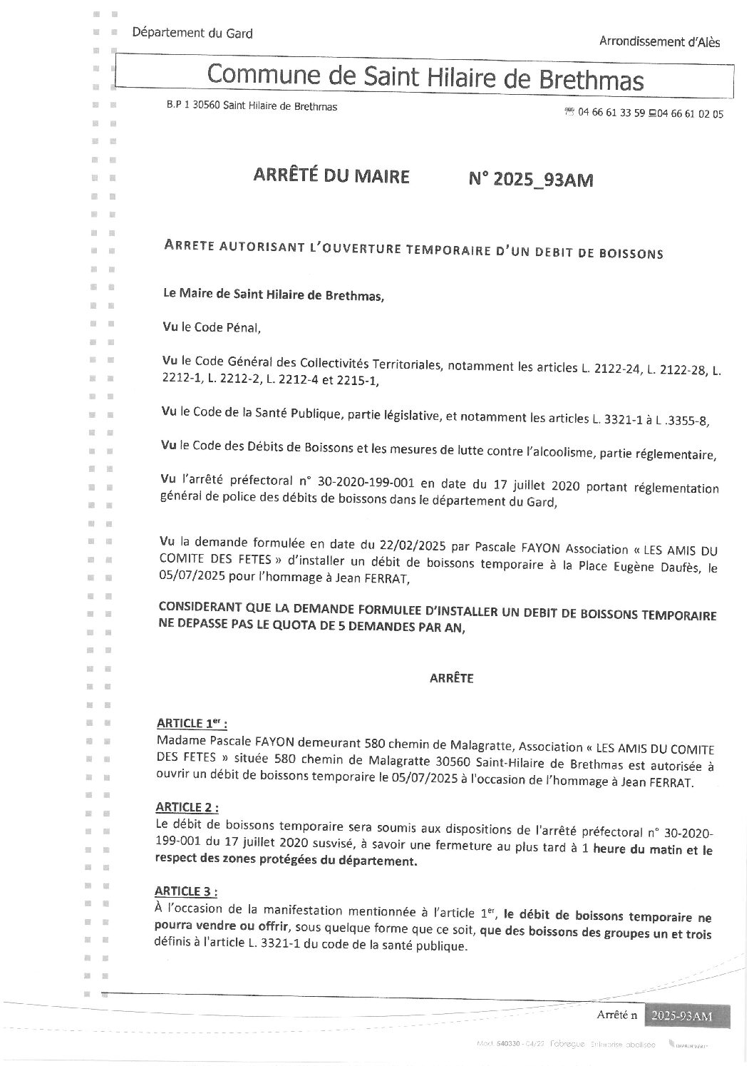 Apreçu du fichier2025_93AM Ouverture temporaire débit de boissons le 05 07 2025 Hommage Jean FERRAT
