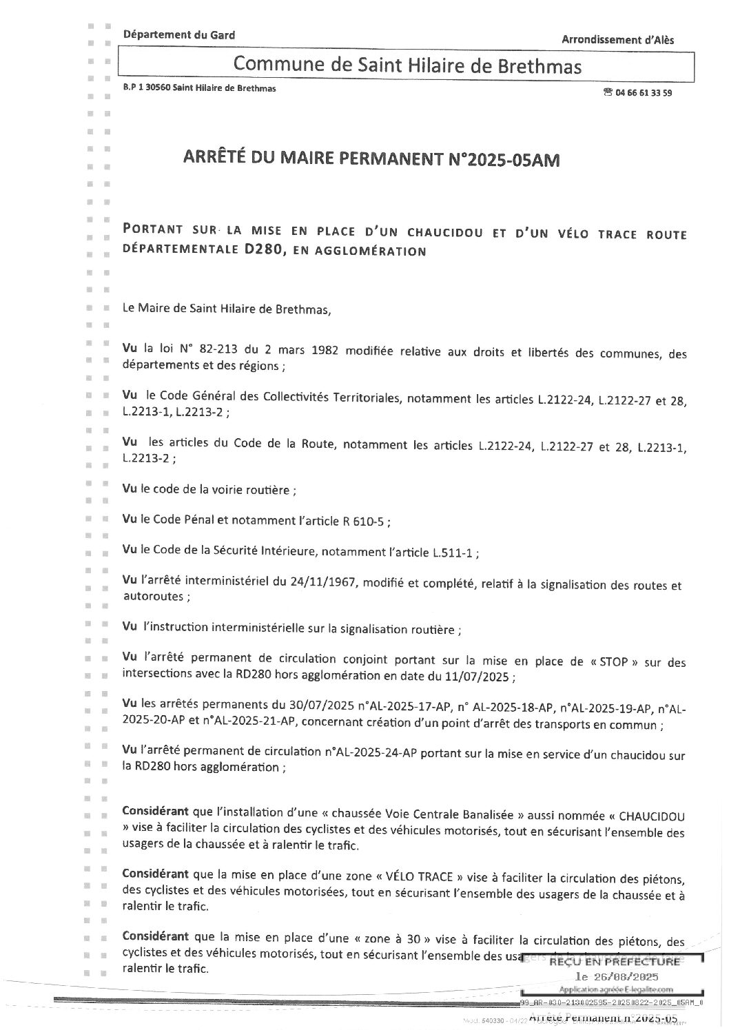 Apreçu du fichier2025_05AM Mise en place d’un chaucidou et d’un vélo trace route RD 280