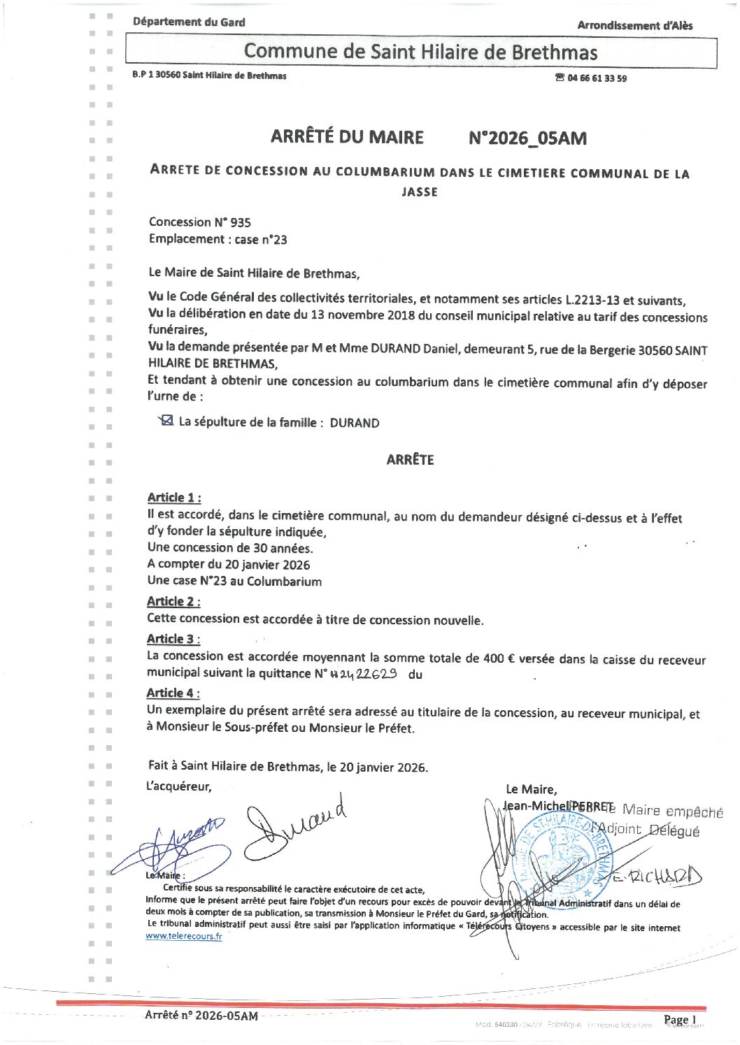 Aperçu du fichier 2026_05AM Concession columbarium cimetière de la Jasse 