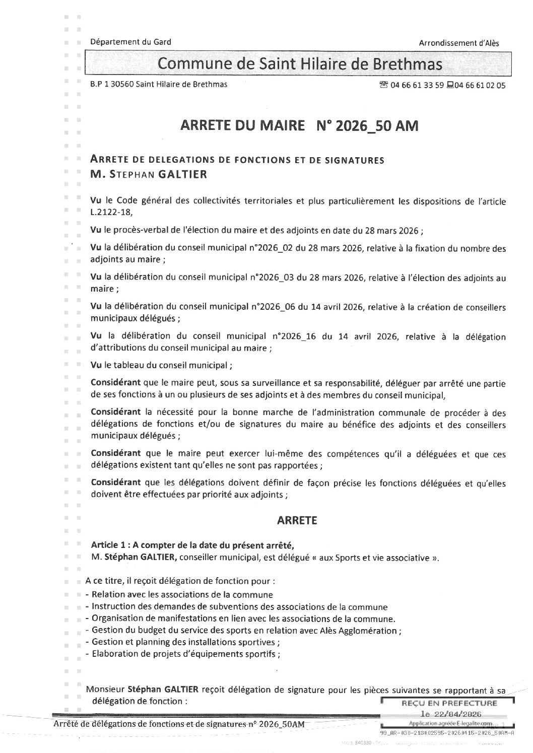 Aperçu du fichier 2026_50AM Délégation fonction signature – M GALTIER 