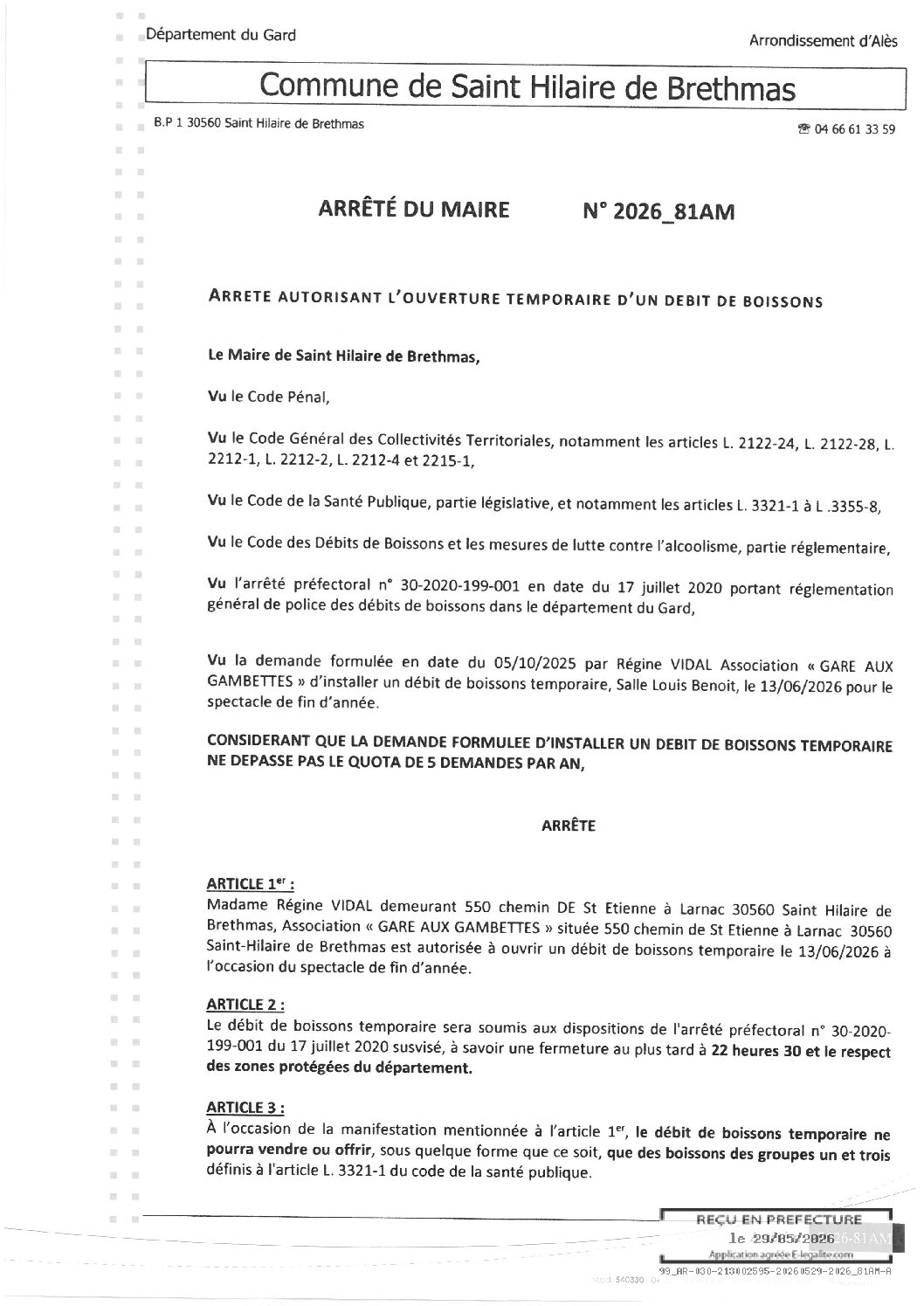 Aperçu du fichier 2026_81AM Débit boissons 13-06-26 – Spectacle fin d&rsquo;année 