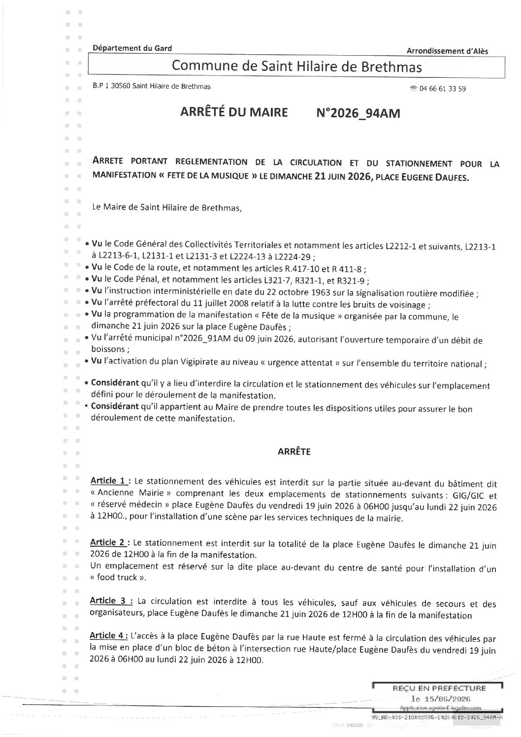 Aperçu du fichier 2026_94AM Réglementation 21 06 26 circulation stationnement Fête de la musique 